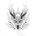 Hirsch tattoo design idea