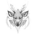 Hirsch tattoo design idea
