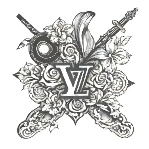 Louis Vuitton tattoo design tattoo design idea