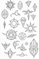 small tattoo flash sheet tattoo design idea