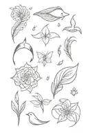 small tattoo flash sheet tattoo design idea