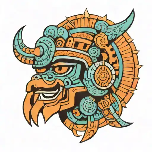Tlaloc tattoo design idea