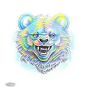 Blue Gummy Bear tattoo design idea