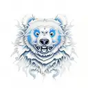 Blue Gummy Bear tattoo design idea