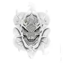 gueixa tattoo design idea