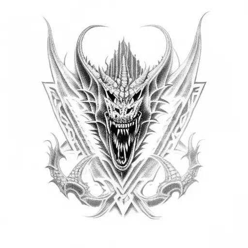 aggrogoth dragon tattoo tattoo design idea