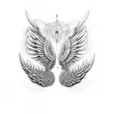 A scientific interpretation of wings using elements from the periodic table tattoo design idea