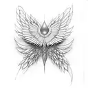 A scientific interpretation of wings using elements from the periodic table tattoo design idea