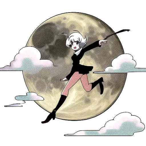 Moon tattoo design idea