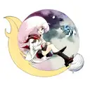 Moon tattoo design idea