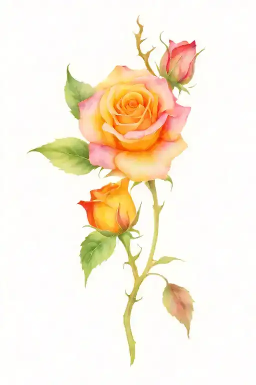 Birthday Bash Rose Tramp tattoo design idea