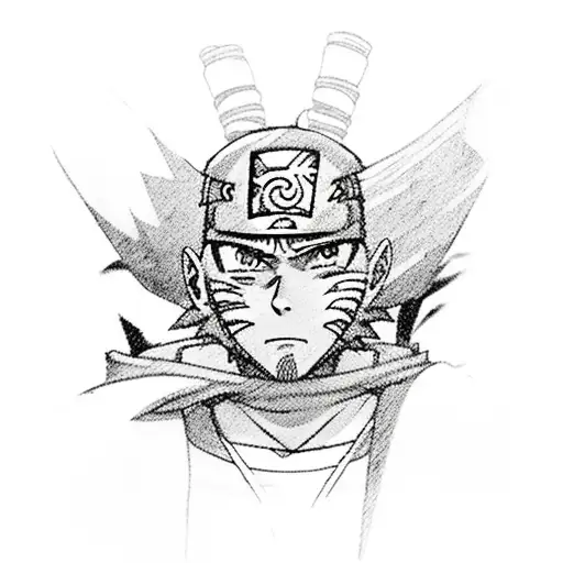 Pain from Naruto tattoo design idea