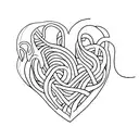 Crying Heart tattoo design idea