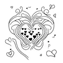 Crying Heart tattoo design idea