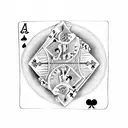 dice with playing cards tattoo design idea
