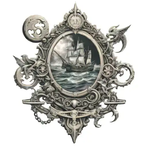 They say that some lives are bound in time. Bound by an ancient calling that echoes through the ages. Destiny tattoo design idea