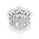 3 by 3 Rubik's cube  tattoo design idea