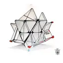 3 by 3 Rubik's cube  tattoo design idea