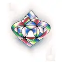 3 by 3 Rubik's cube  tattoo design idea