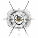 Chronos zeus with a time glass tattoo design idea