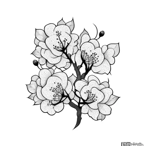 Cherry Blossom tattoo design idea