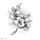 Cherry Blossom tattoo design idea