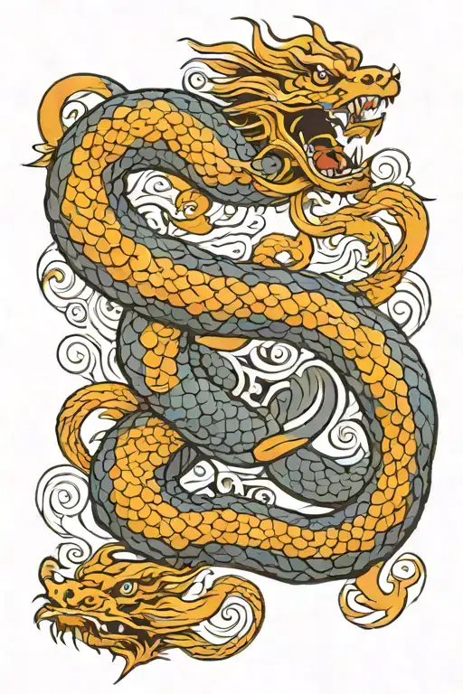 Jörmungandr wrapped tattoo design idea