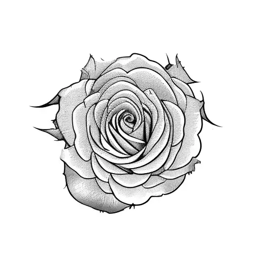 a semicolon made of roses tattoo design idea