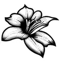 Asiatic lily tattoo design idea