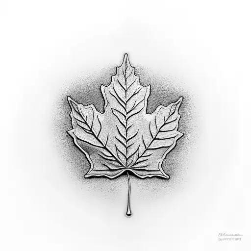 Maple Leaf tattoo design idea
