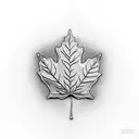Maple Leaf tattoo design idea