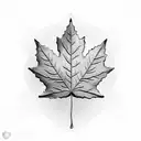 Maple Leaf tattoo design idea