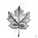 Maple Leaf tattoo design idea