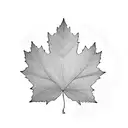 Maple Leaf tattoo design idea