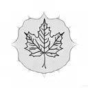 Maple Leaf tattoo design idea