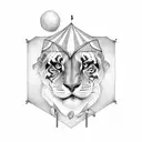 Circus tent tattoo design idea