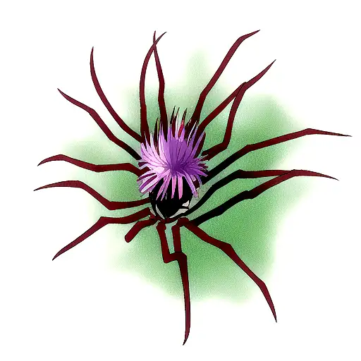 spider lilly  tattoo design idea