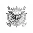 Eagle with a laurel wreath tattoo design idea