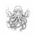 wicked evil octopus  tattoo design idea