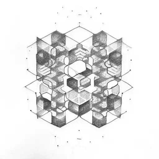hexagon  tattoo design idea
