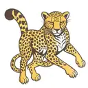 cheetah print tattoo design idea