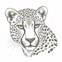 cheetah print pattern  tattoo design idea