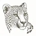 cheetah print pattern  tattoo design idea