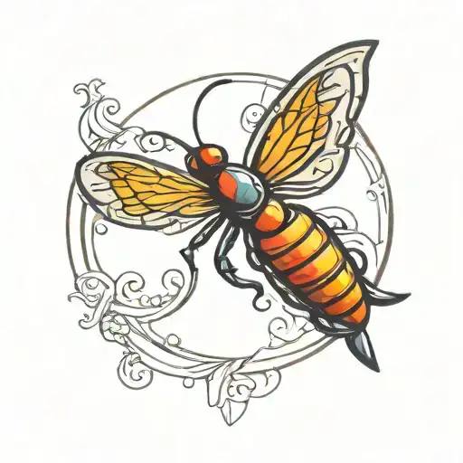 firefly logo incorporated tattoo design idea