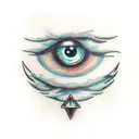 Evil Eye tattoo design idea