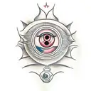 Evil Eye tattoo design idea