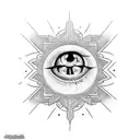 Evil Eye tattoo design idea