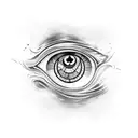 Evil Eye tattoo design idea