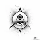 Evil Eye tattoo design idea