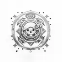 Bible Scripture with One Piece (anime) tattoo design idea